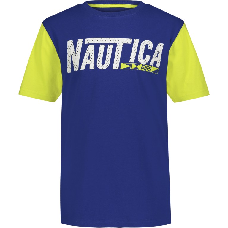 Blue Boys\' Nautica Toddler Nautica Mesh Logo (2t-4t) T Shirts | kihYbssO