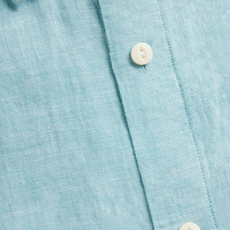 Blue Men's Nautica Classic Fit Linen Shirts | HFDR7RzY