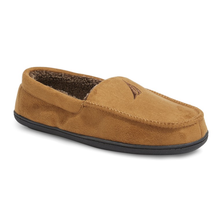 Brown Men\'s Nautica J-class Suede Slippers | EtpBJPJl