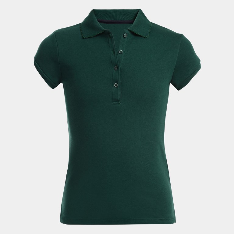 Green Girls' Nautica Sleeve (7-16) Polo Shirts | 0RRqZNmM