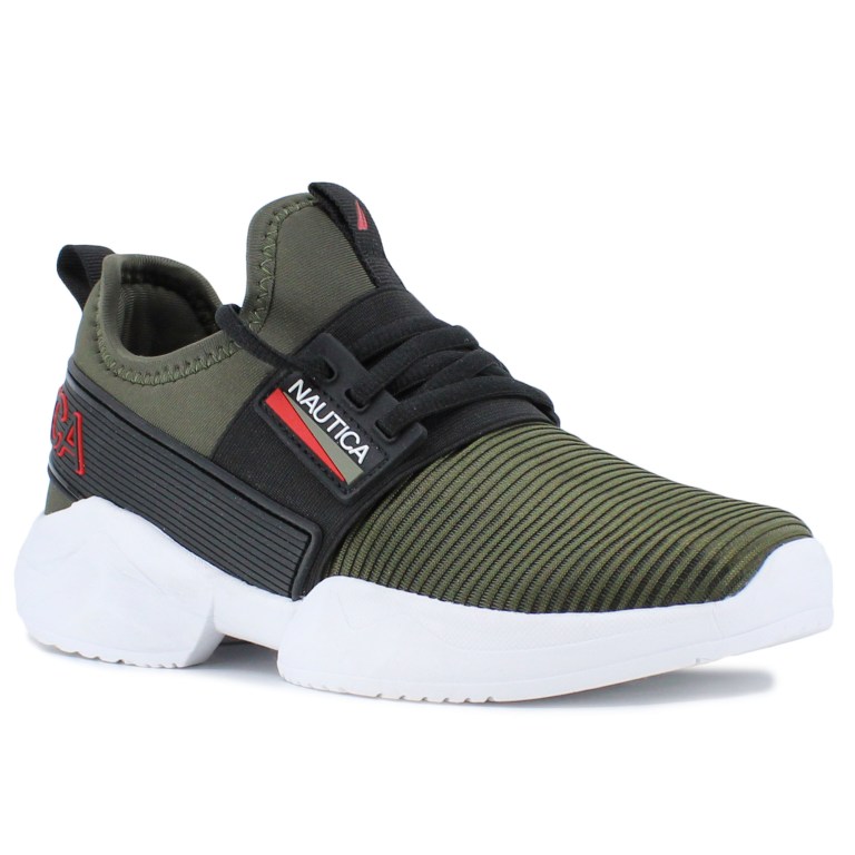 Green Women\'s Nautica Nylon Mesh Sneakers | o78AtsHy