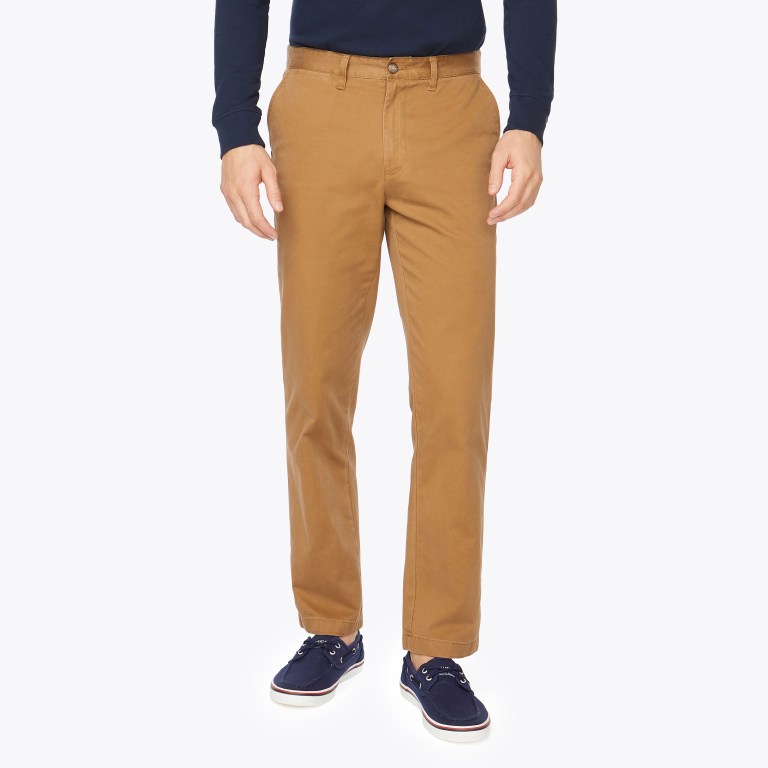 Khaki Men\'s Nautica Classic Fit Deck Pants | CUVMsBAw
