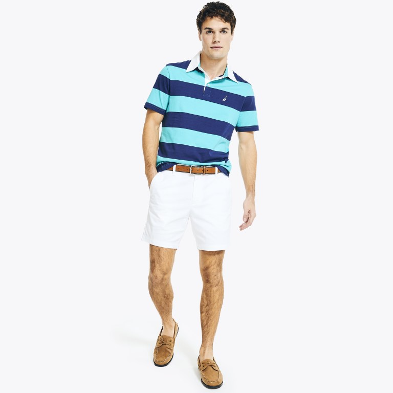 Light Olive Men's Nautica Classic Fit Striped Polo Shirts | lNtjneOX
