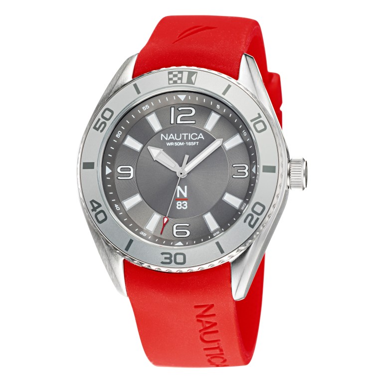 Multicolor Men\'s Nautica Finn World Silicone 3-hand Watches | slQGNa4K
