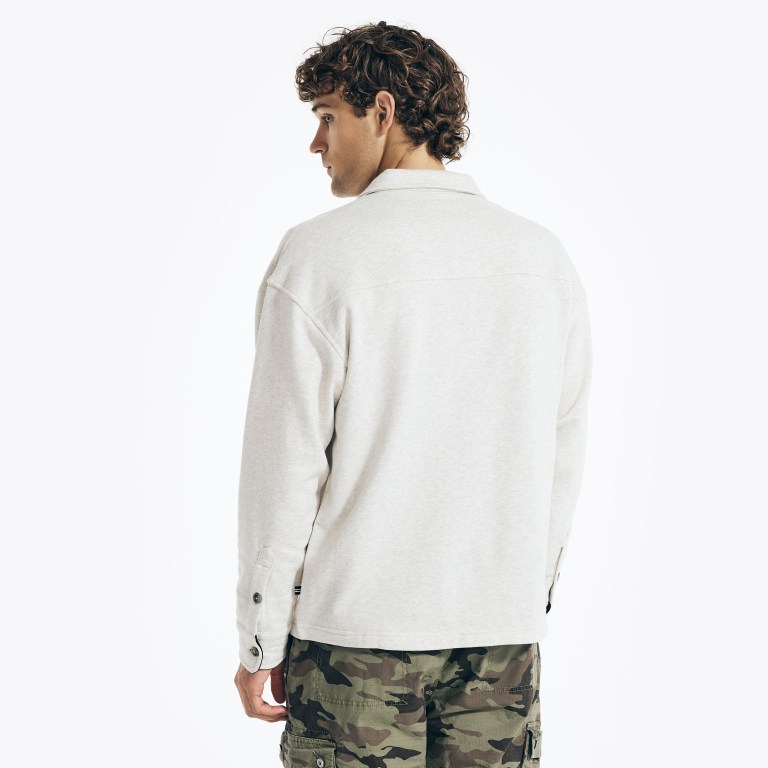 Multicolor Men's Nautica Fleece Button-up Shirts | ivsocVKJ