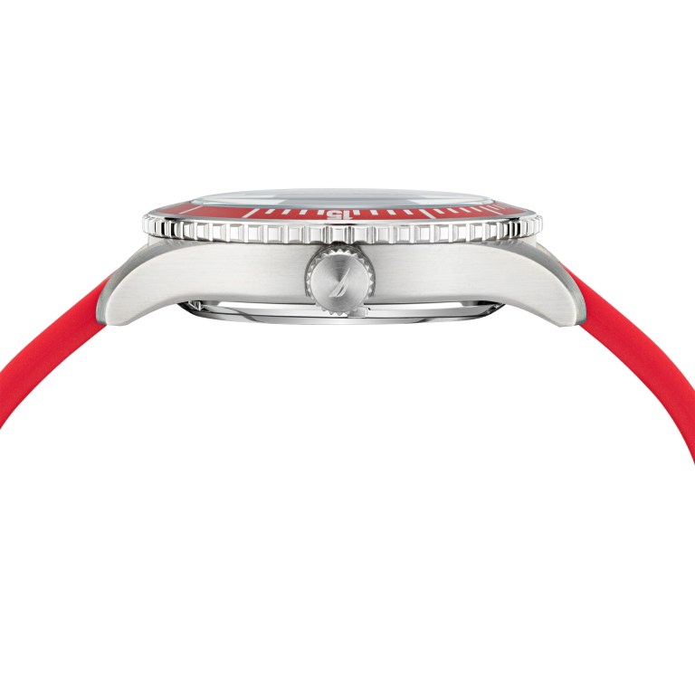 Multicolor Men's Nautica Pacific Beach Stainless Steel And Silicone 3-hand Watches | xyDggY00