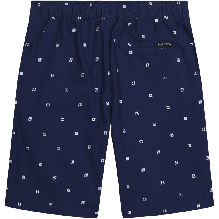 Navy Boys' Nautica Little Embroidered Pull-on (4-7) Shorts | AUxbGEQN