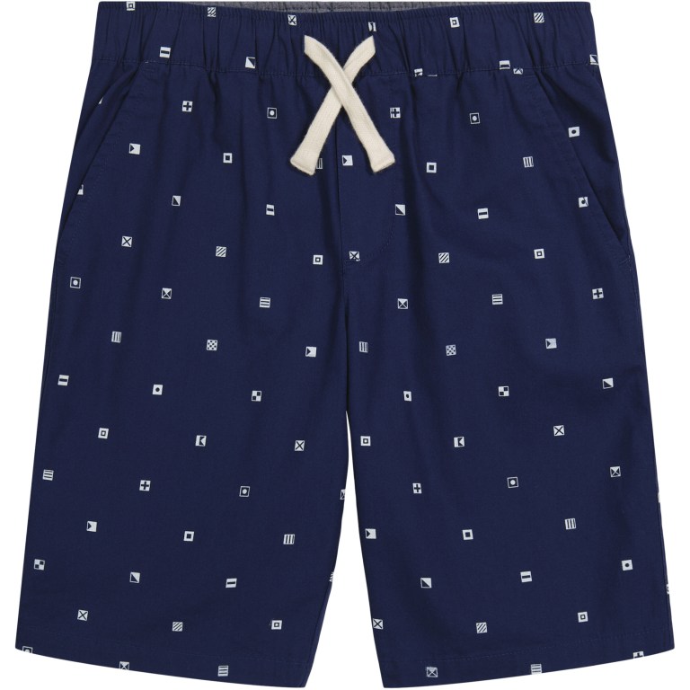 Navy Boys\' Nautica Little Embroidered Pull-on (4-7) Shorts | AUxbGEQN