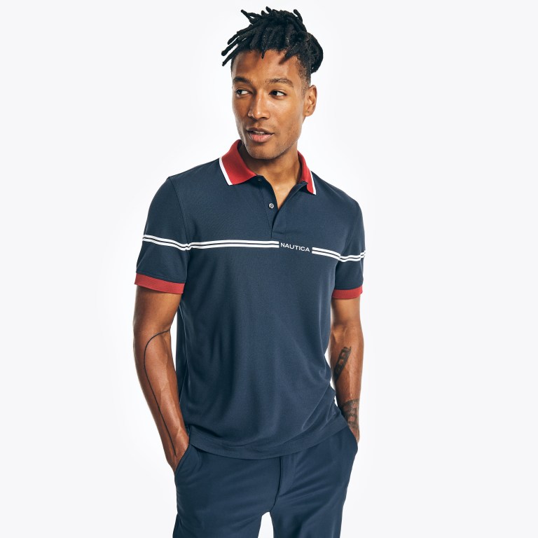Nile Men's Nautica Navtech Sustainably Crafted Classic Fit Polo Shirts | mVeC1EpP
