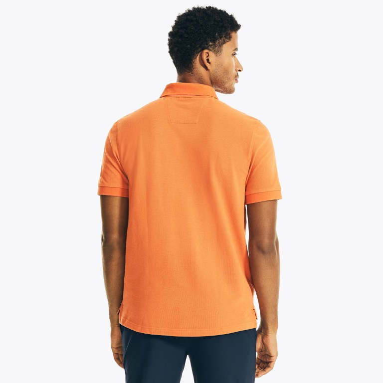 Orange Men's Nautica Classic Fit Deck Polo Shirts | BpXg1tCx