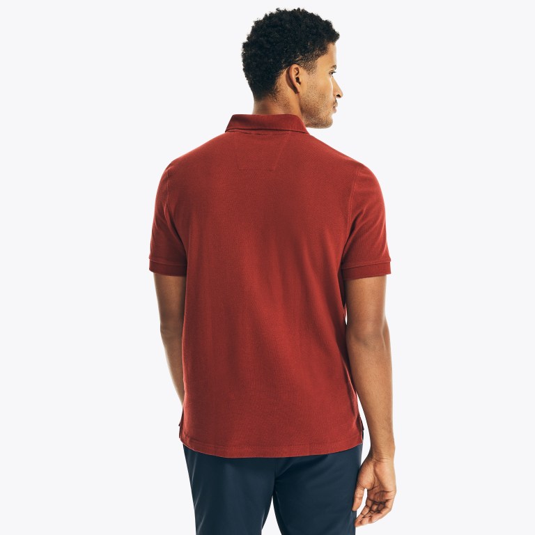 Red Men's Nautica Classic Fit Deck Polo Shirts | cX1gTb68