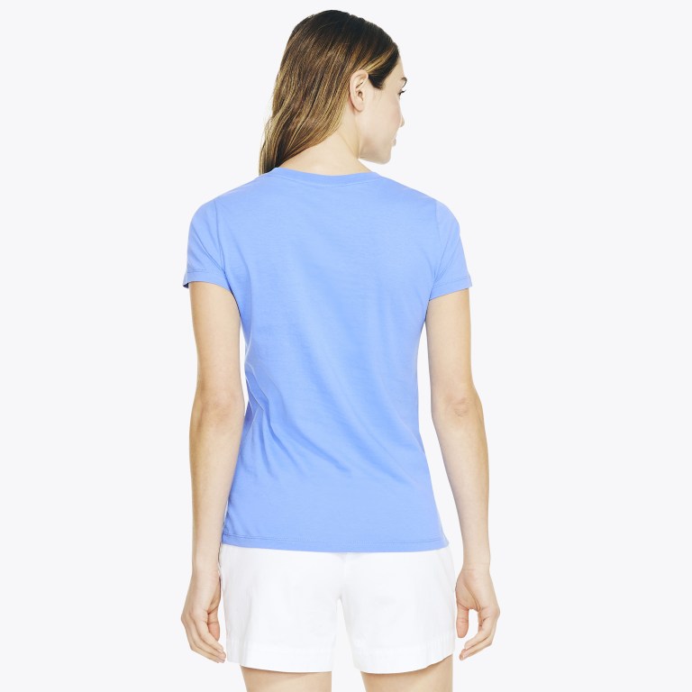 Wash Women's Nautica Solid Crewneck T Shirts | rrH6L7r0