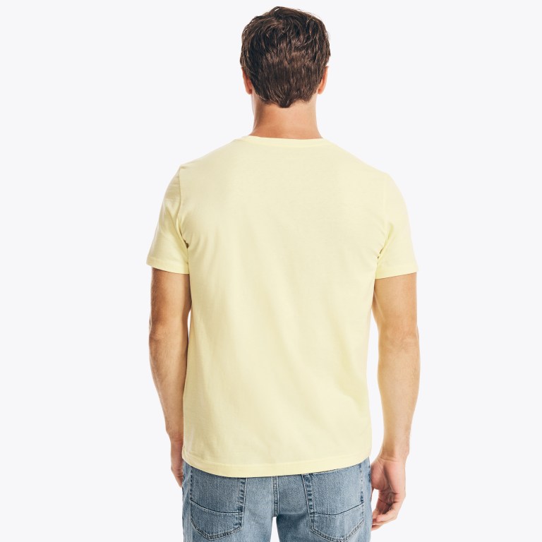 Yellow Men's Nautica Yacht Club Graphic T Shirts | yWff1KPB