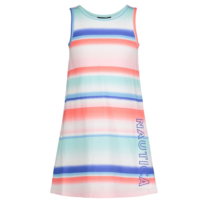 Green Girls' Nautica Little Ombre-stripe Tank (4-7) Dress | AZZdKh8T