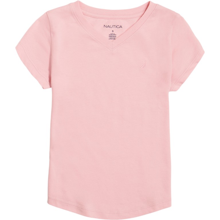 Orange Girls' Nautica Toddler V-neck (2t-4t) T Shirts | KZKOOzU4